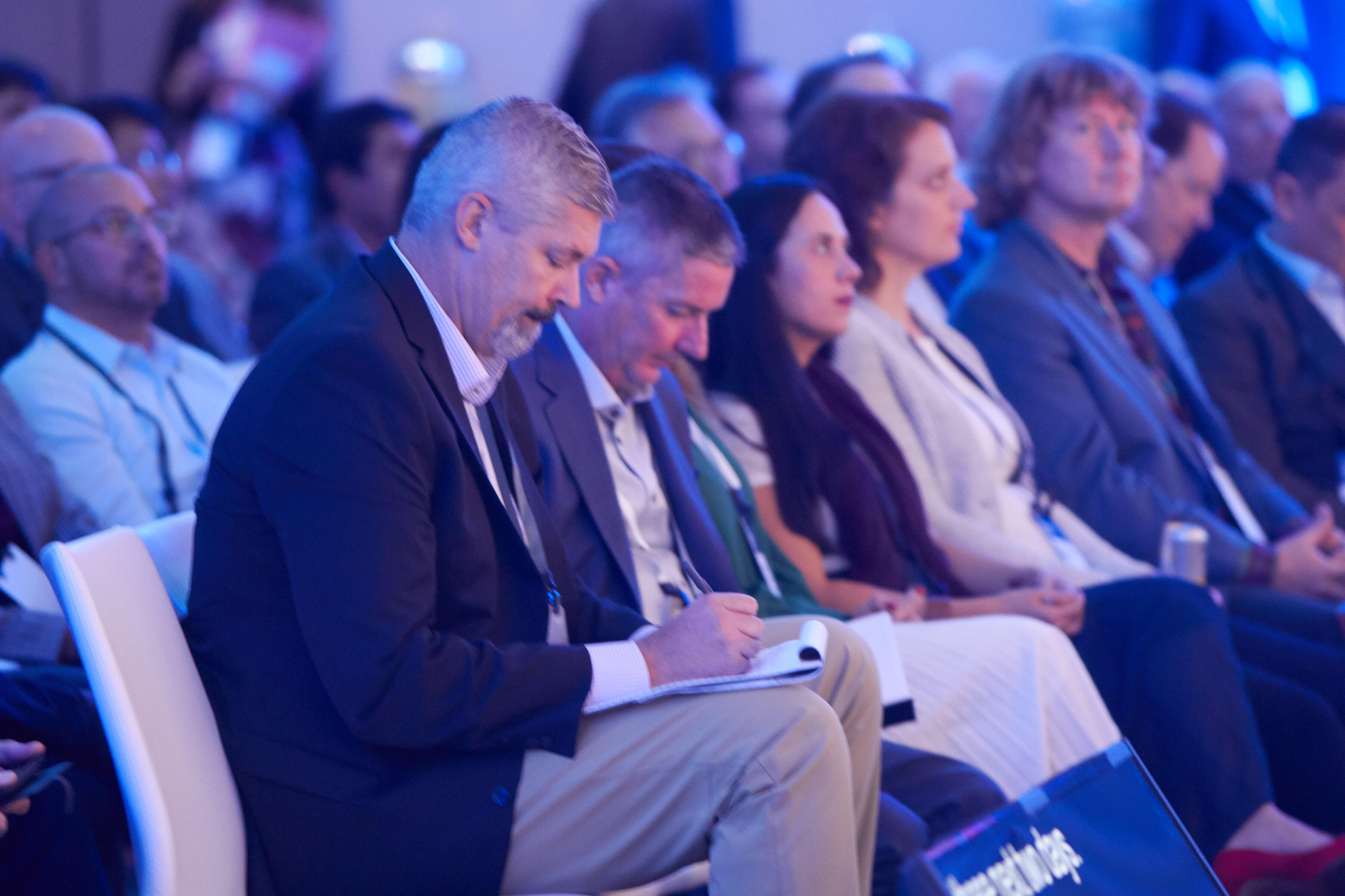 View of audience from Crowne Plaza corporate meeting event.