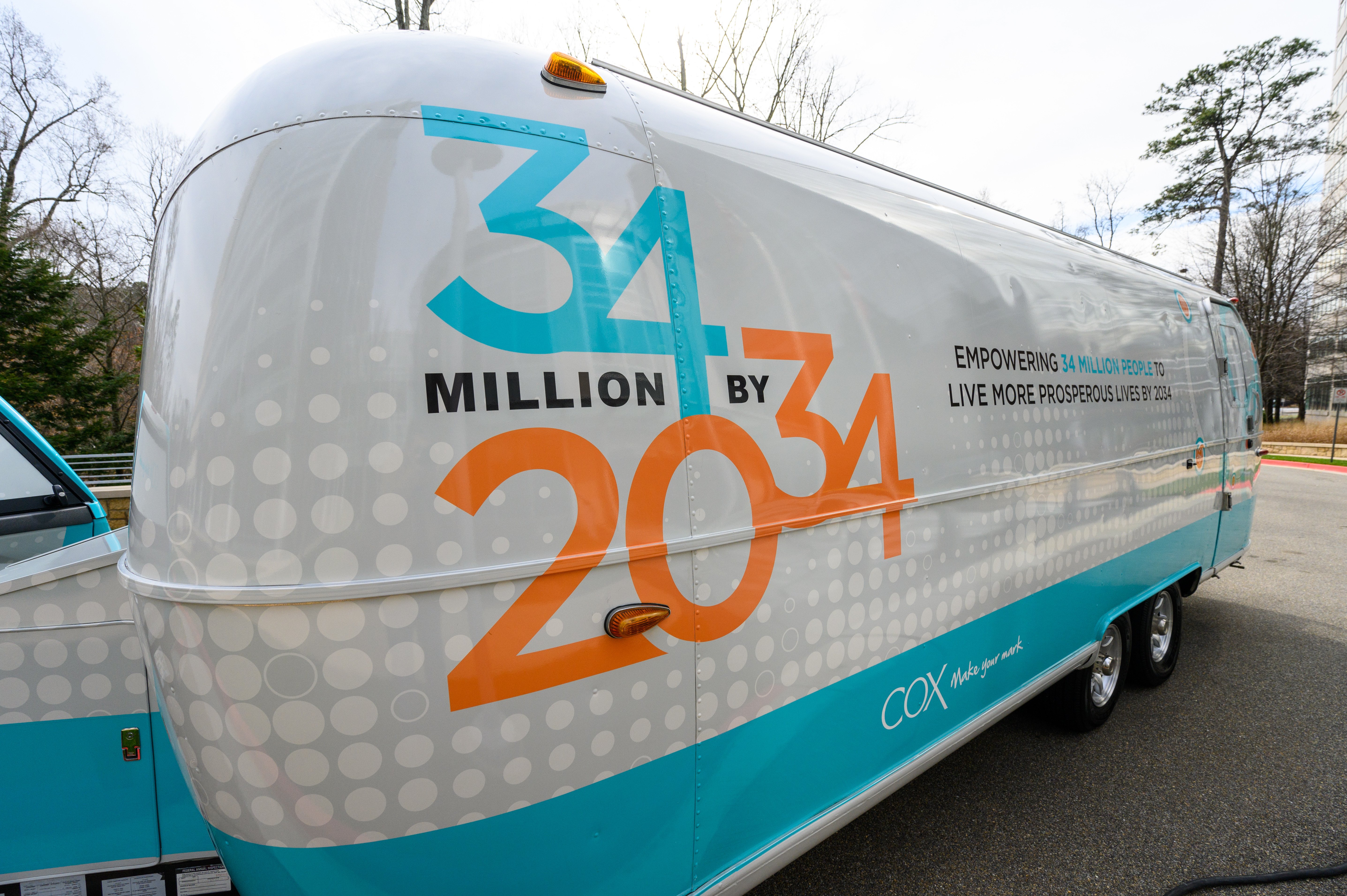 Cox 34 by 34 Airstream for nation-wide brand activation 